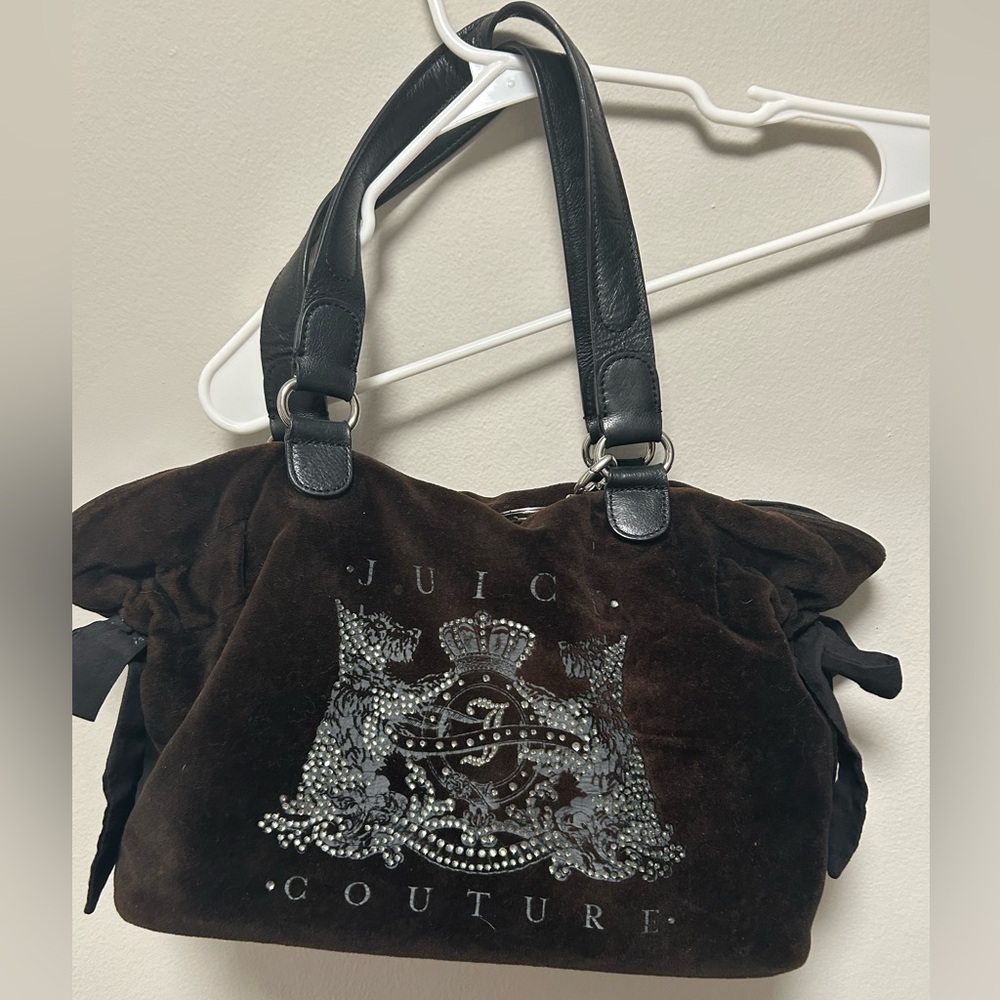 Brown Velour Juicy couture purse